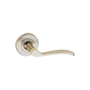 Designer Aluminium & Steel Lever on Rose Hardware