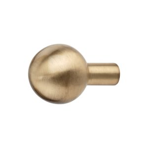 Polished Brass Cabinet Knob - Corrosion Resistant