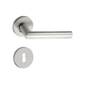 Premium SS Handle on Rose Door Hardware